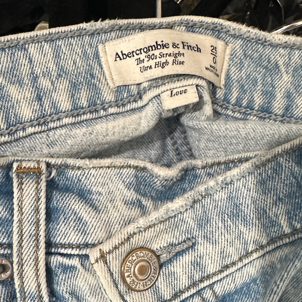 Abercrombie & Fitch Light Blue High Rise Jeans